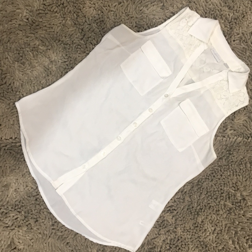 Crisp white blouse